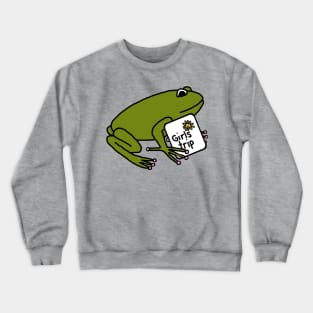 Green Frog goes on Girls Trip Crewneck Sweatshirt